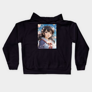 Enchanting Japanese Beauty XII Kids Hoodie